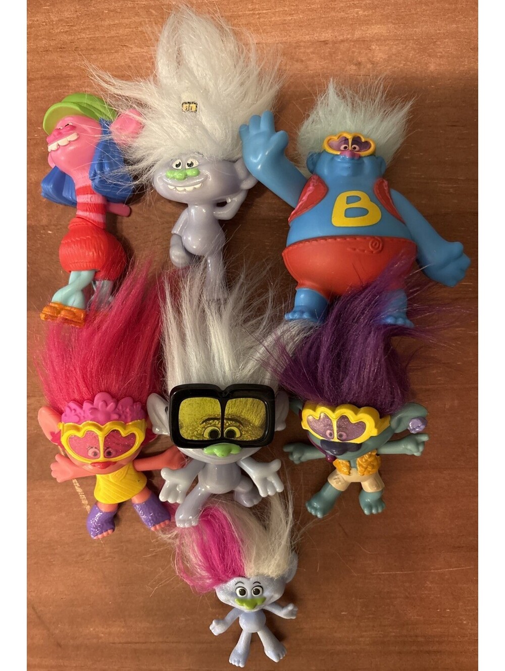 Lot of 7 Troll Figures Trolls of The World 2020 Series McDonald’s Happy Meal Toy